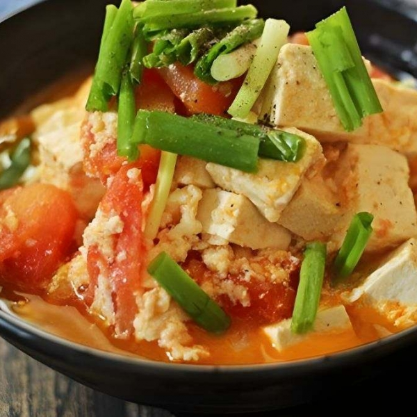 Canh đậu hũ cà chua