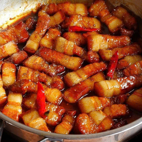 Ba rọi kho cháy cạnh/ keo